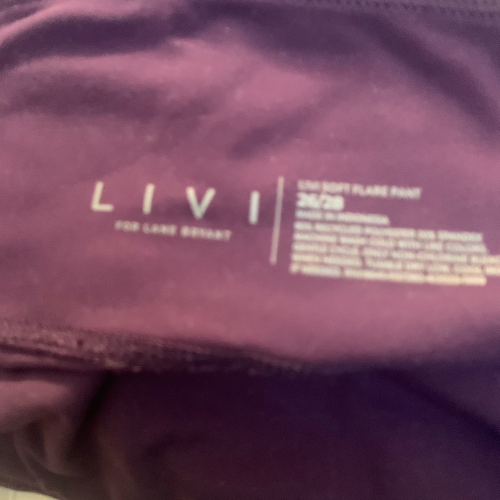 LIVI Purple Soft Flare Pants